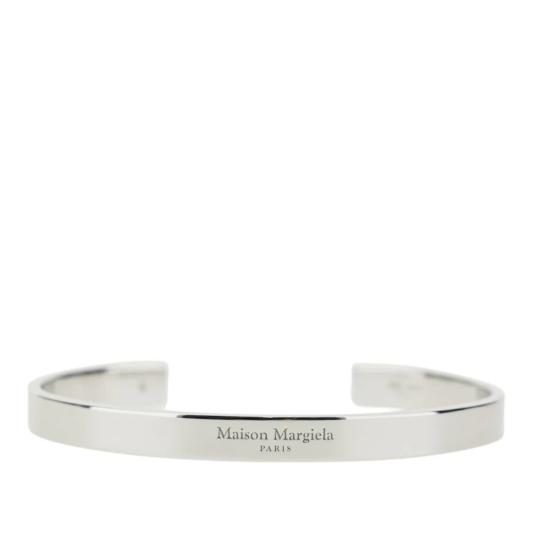 Bracelet manchette Maison Margiela avec logo gravé
