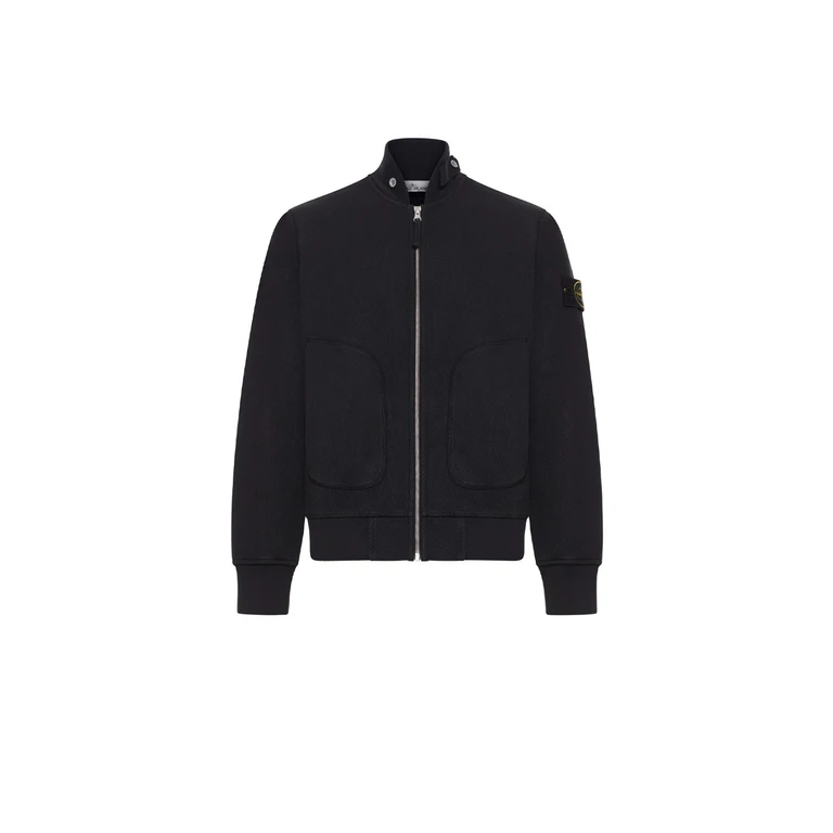 Stone Island Mesh Stitch Organic Cotton Fleece Sweatshirt (L1S156100014S0297)