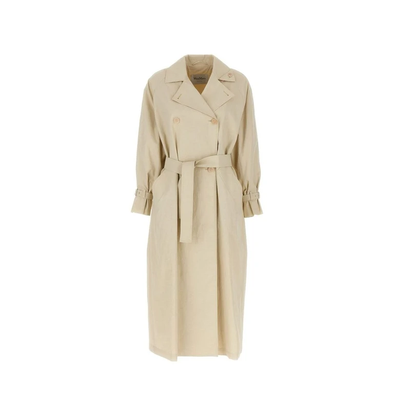 Max Mara Beige Cotton Coat Clothing - Women