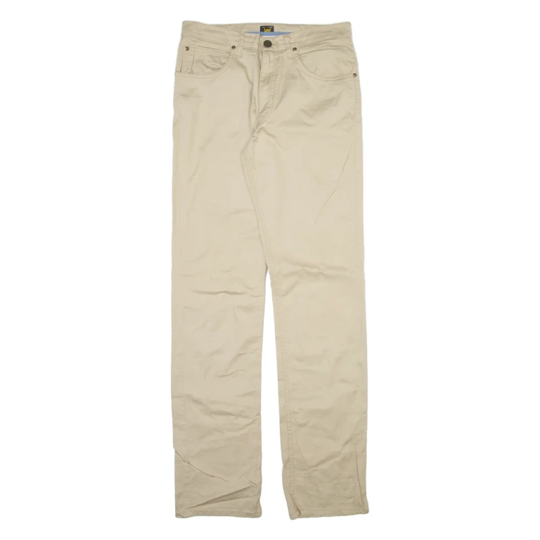LEE Mens Trousers Beige Slim Straight W31 L34