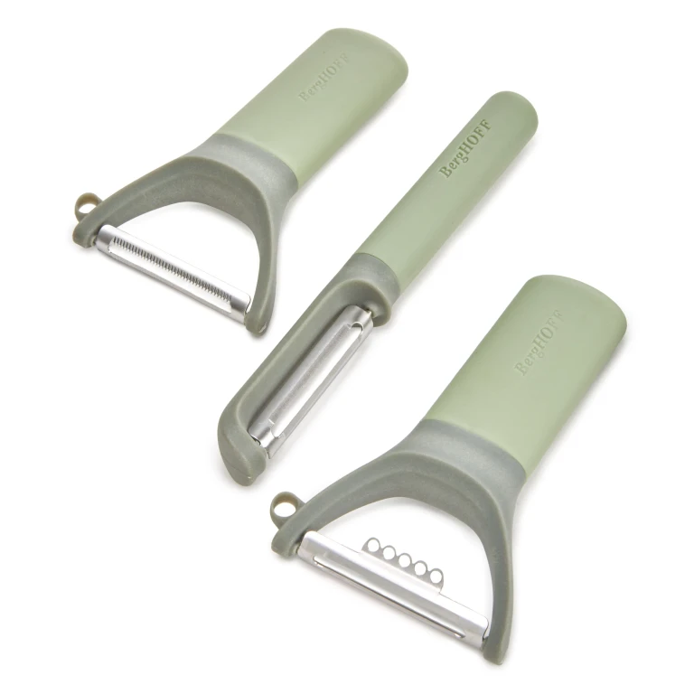 Leo Balance 3pc Stainless Steel Peeler Set, Recycled Material