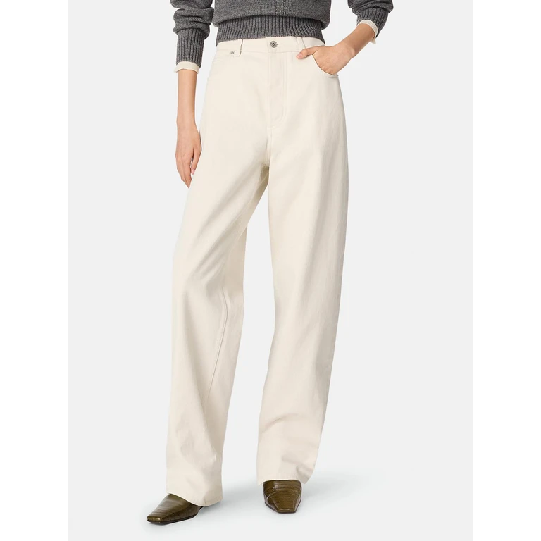 BOTTEGA VENETA Jeans Woman color Yellow Cream (824659V5DV09247)