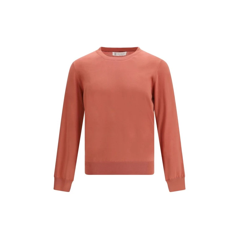 Brunello Cucinelli Orange Cotton Sweatshirt Clothing - Men