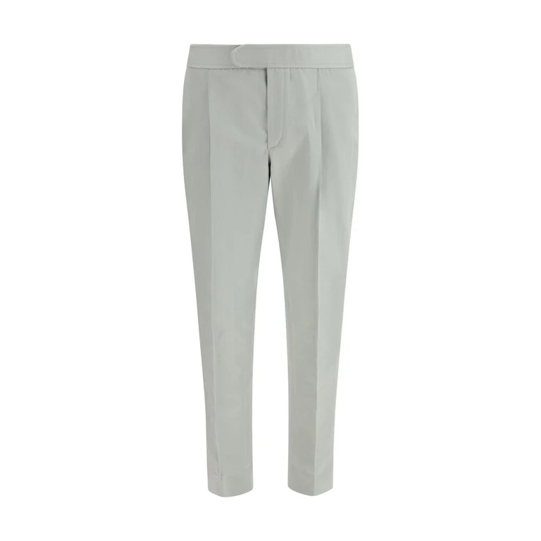 White Linen Casual Pants - Men