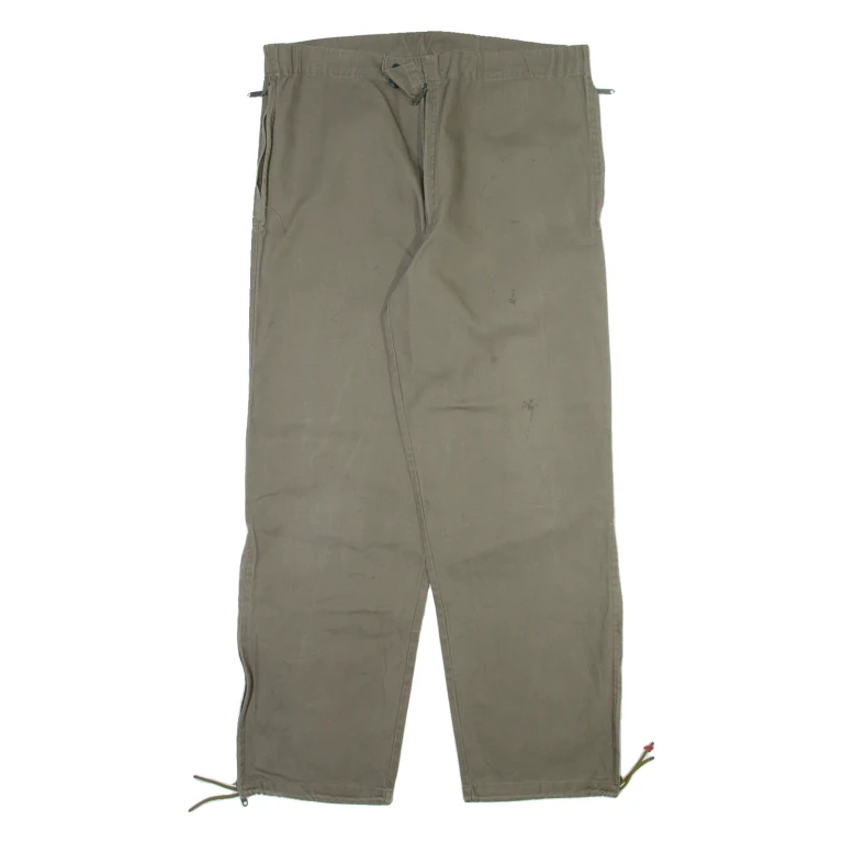 Mens Trousers Grey Relaxed Straight W38 L31