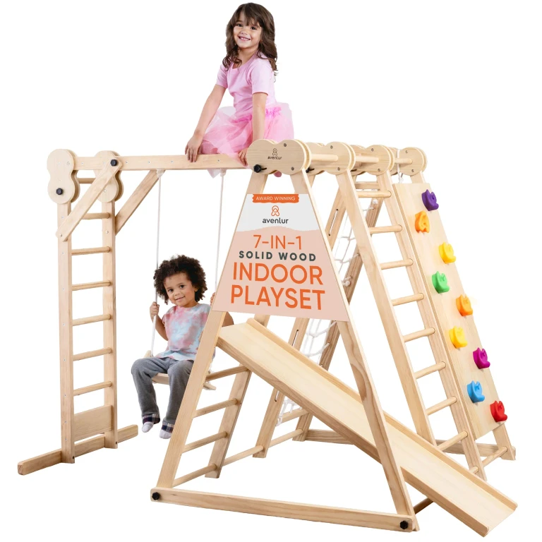 Chestnut Foldable Jungle Gym