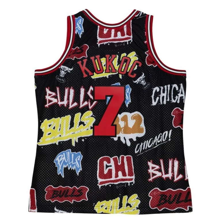 Men's Slap Sticker Swingman Jersey Bulls 1997 Toni Kukoc Jerseys