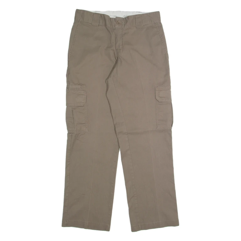DICKIES Cargo Mens Trousers Beige Regular Straight W30 L30