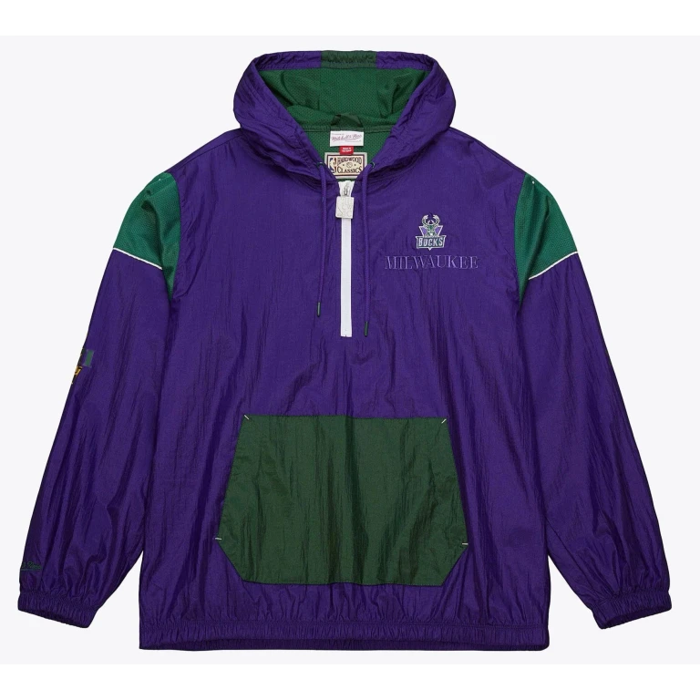 Men's NBA Team Og 3.0 Anorak Vintage Logo Bucks