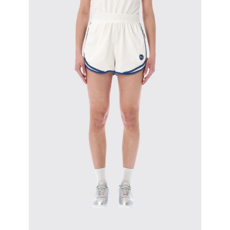 High-Waisted Cotton-Blend Jogger Shorts with Contrasting Logo (IF0571133)