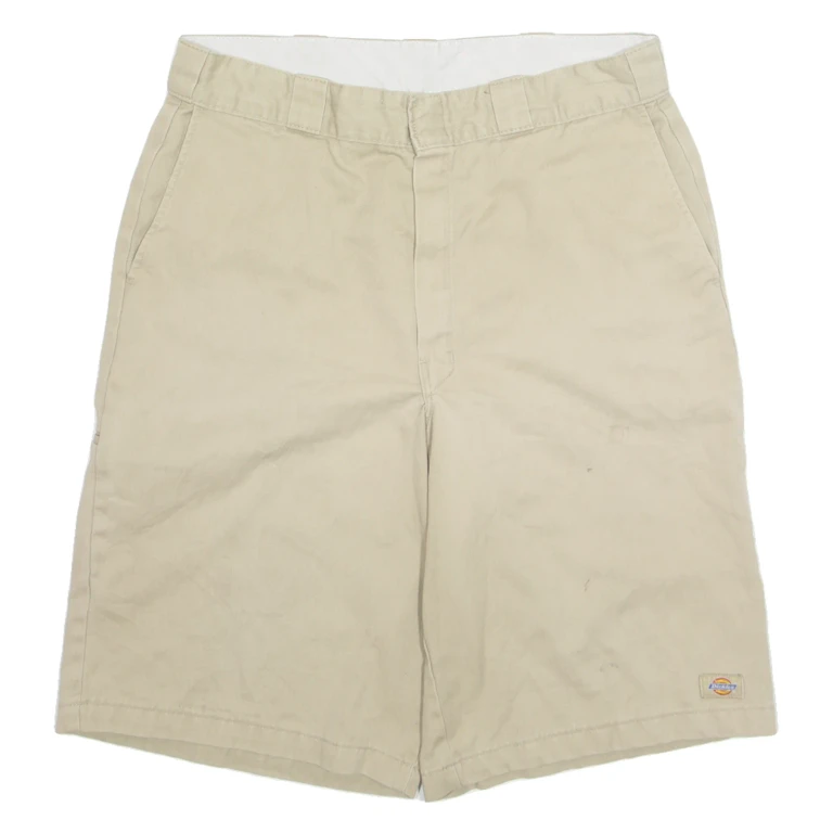DICKIES Mens Workwear Shorts Beige Loose L W35
