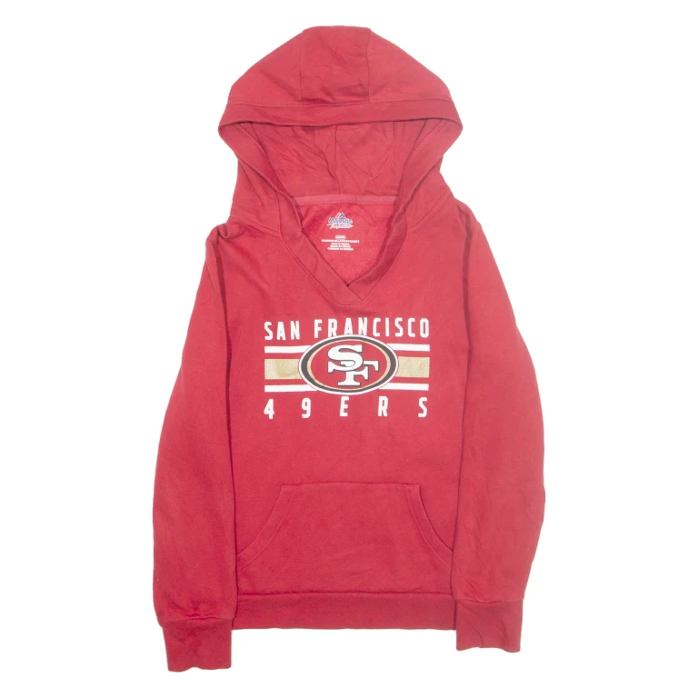 MAJESTIC San Francisco Womens Red Hoodie USA M