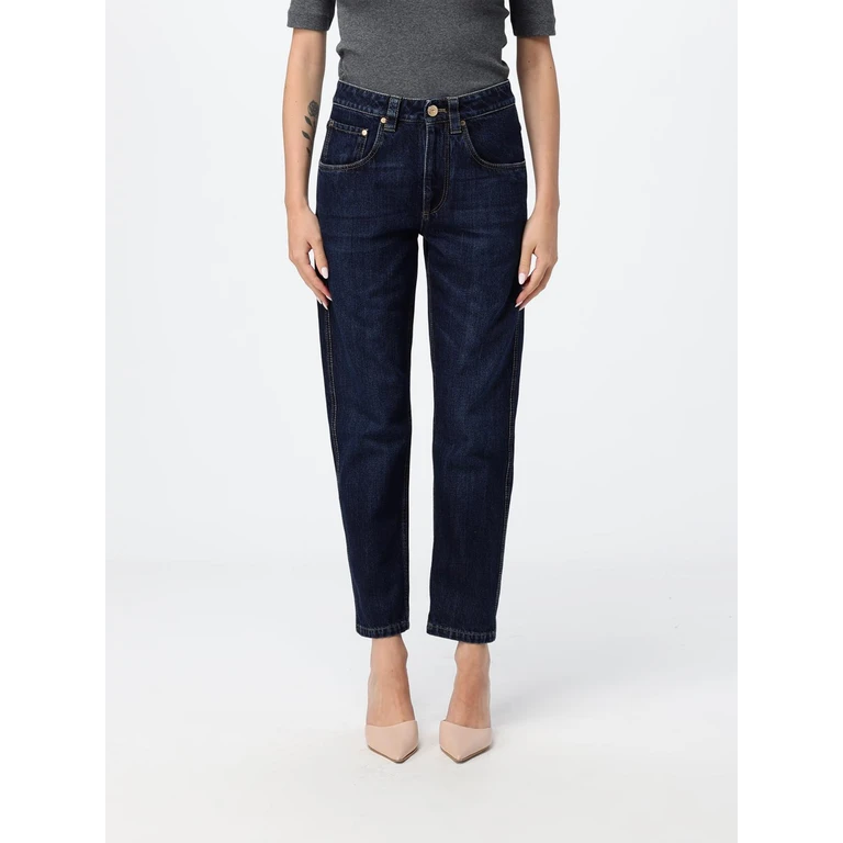 High-Waisted Straight-Leg Cropped Jeans in Cotton Denim (MP095P5847C9370)