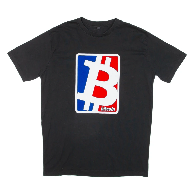 Bitcoin Mens T-Shirt Black M
