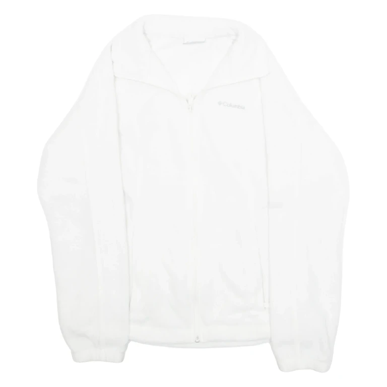 COLUMBIA Womens Fleece Jacket White S