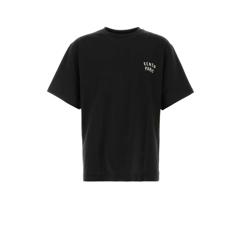 Black Cotton Oversize T-Shirt Exterior - Men