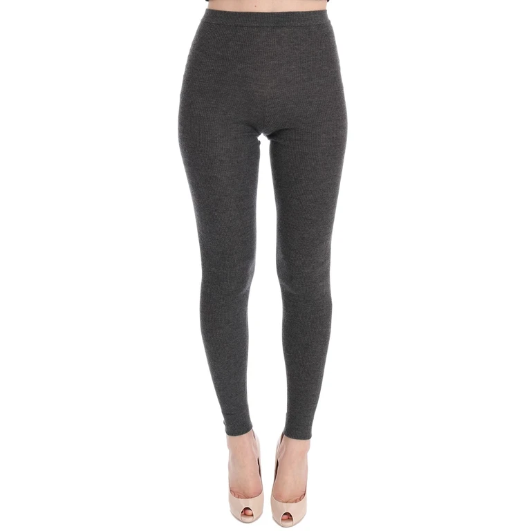 Dolce & Gabbana Gray Cashmere Stretch Tights Clothing - Women