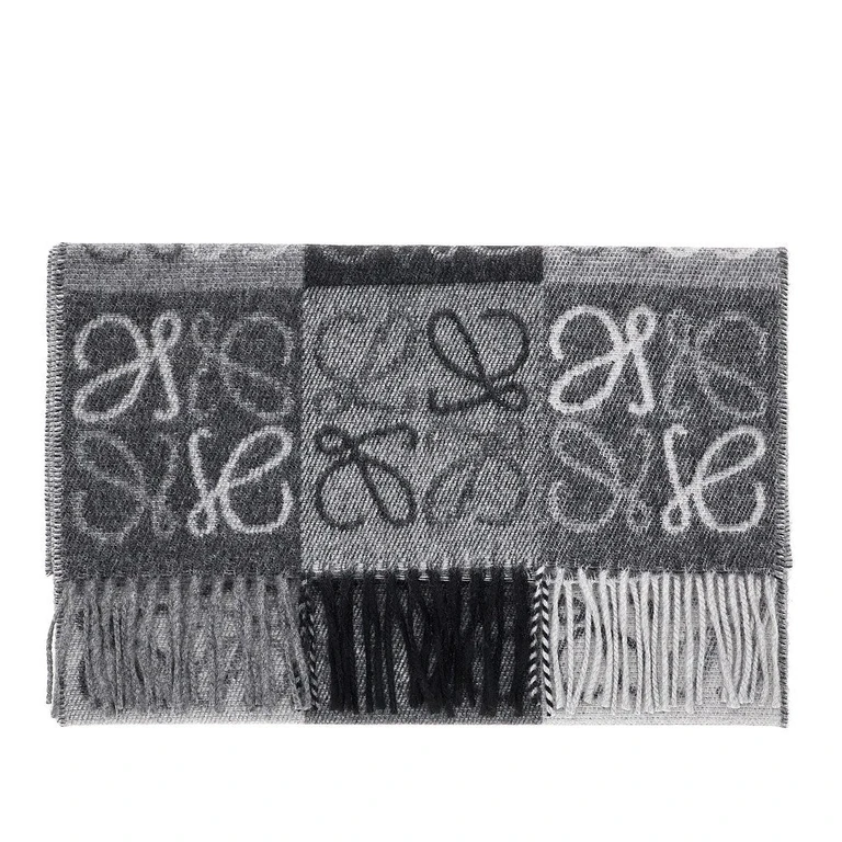Anagram jacquard wool scarf Woman One Size