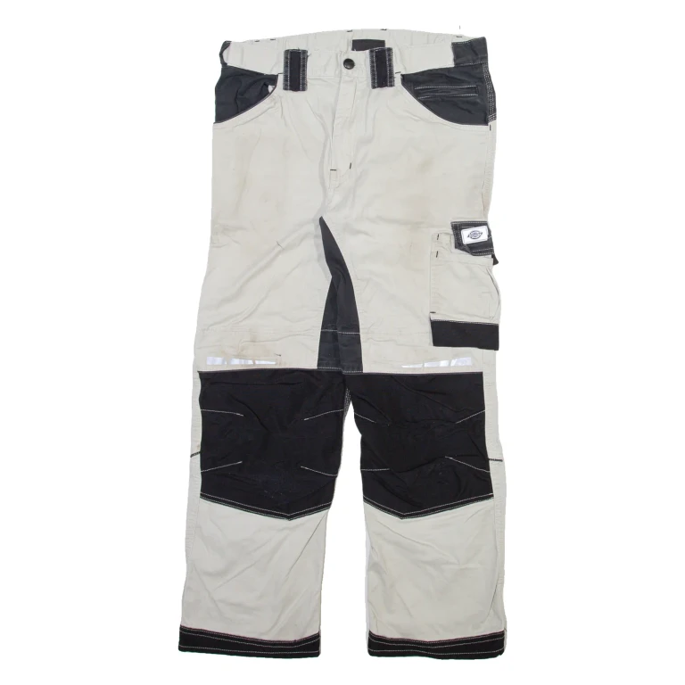 DICKIES Workwear Mens Trousers Beige Regular Straight W32 L27