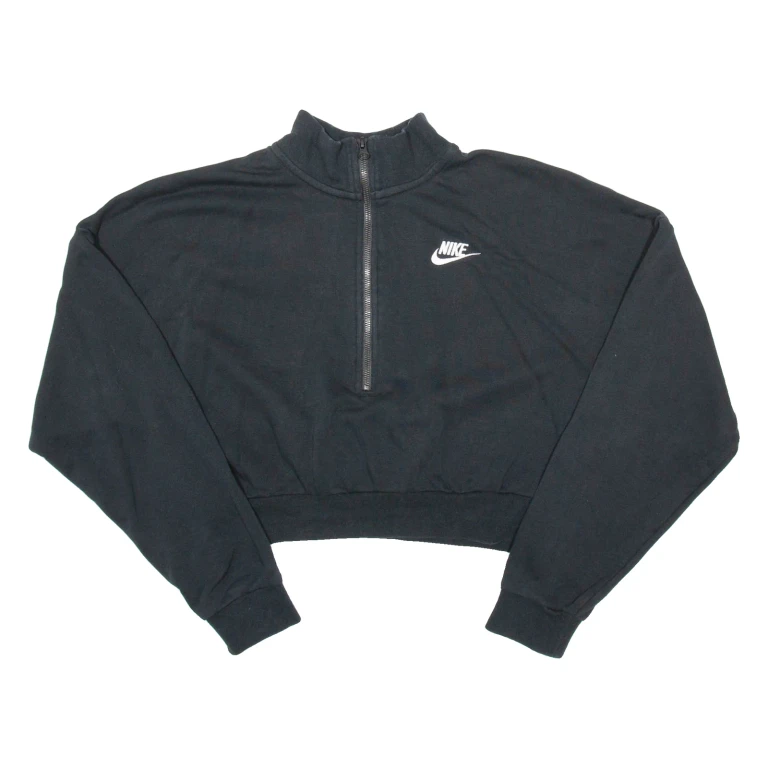 NIKE Cropped Womens Sweatshirt Black S