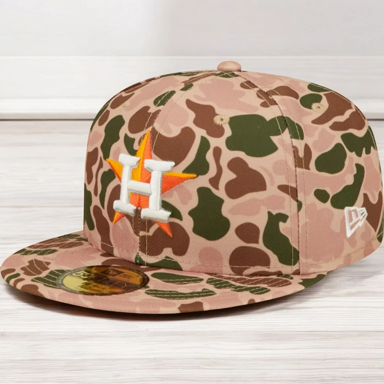 Men's MLB Houston Astros 5950 Duck Camo Fitted Hats