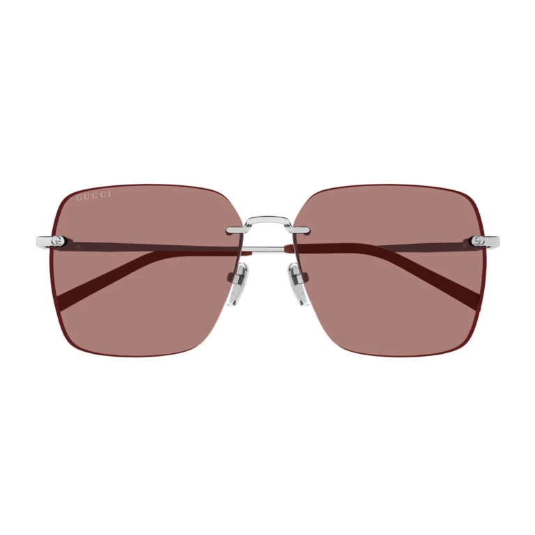 Gucci Gg1955sa Linea Institutional Logo Silver Metallo Sunglasses - Women
