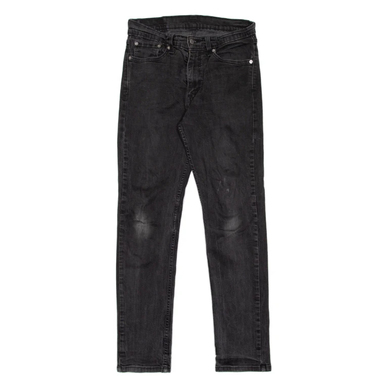LEVI'S 511 Jeans Mens Black Slim Straight W28 L32