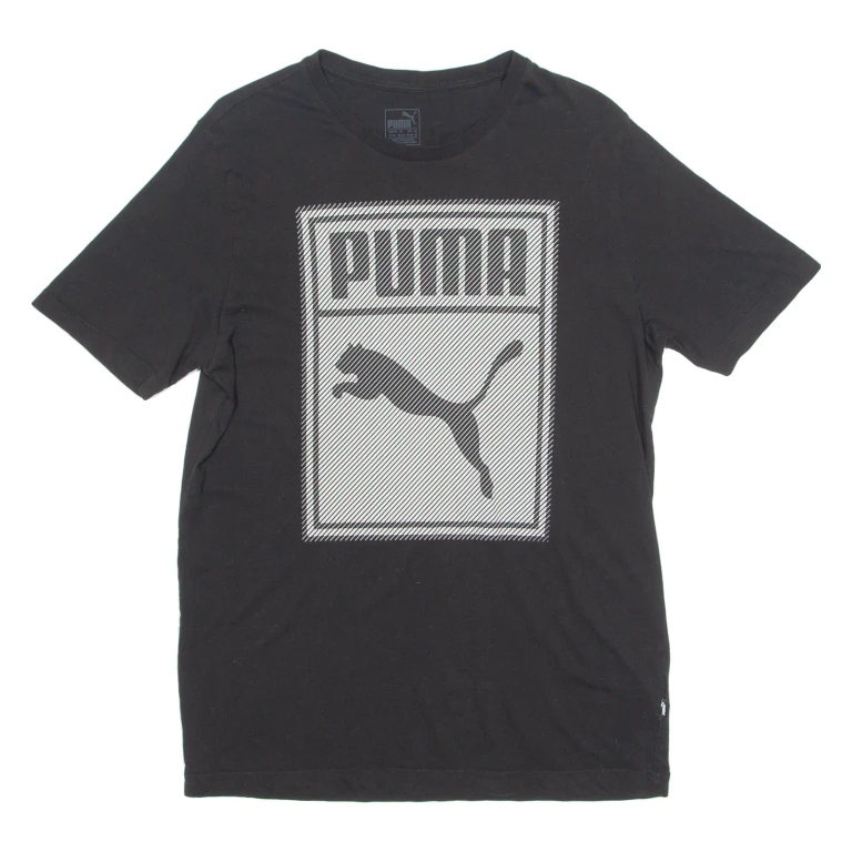 PUMA Mens T-Shirt Black Crew Neck M (EE1-261124-5609)