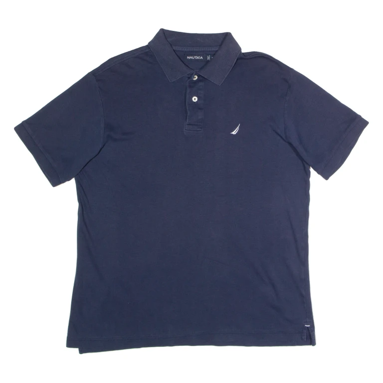 NAUTICA Mens Polo Shirt Blue M
