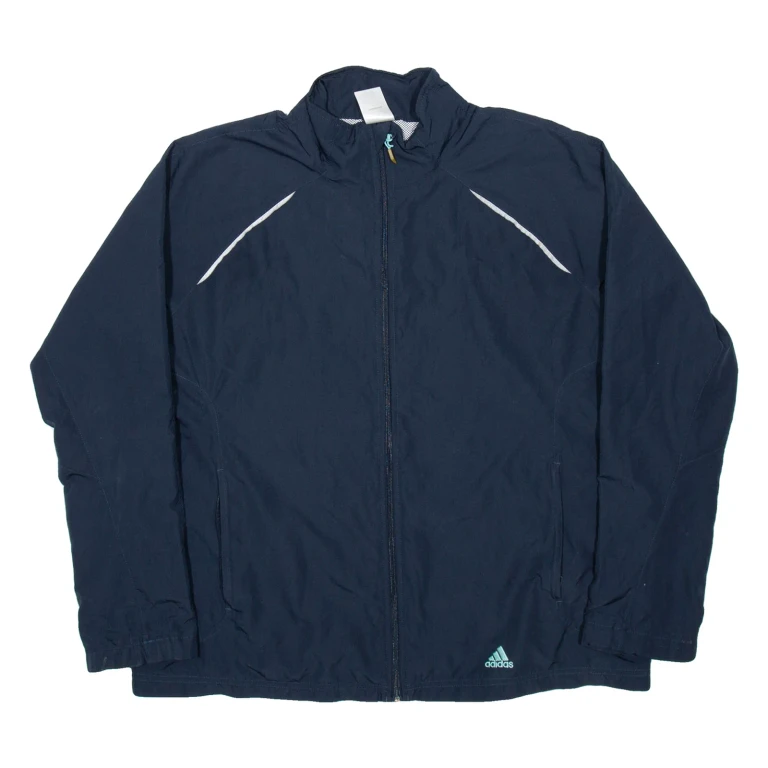 ADIDAS Womens Track Jacket Blue UK 22