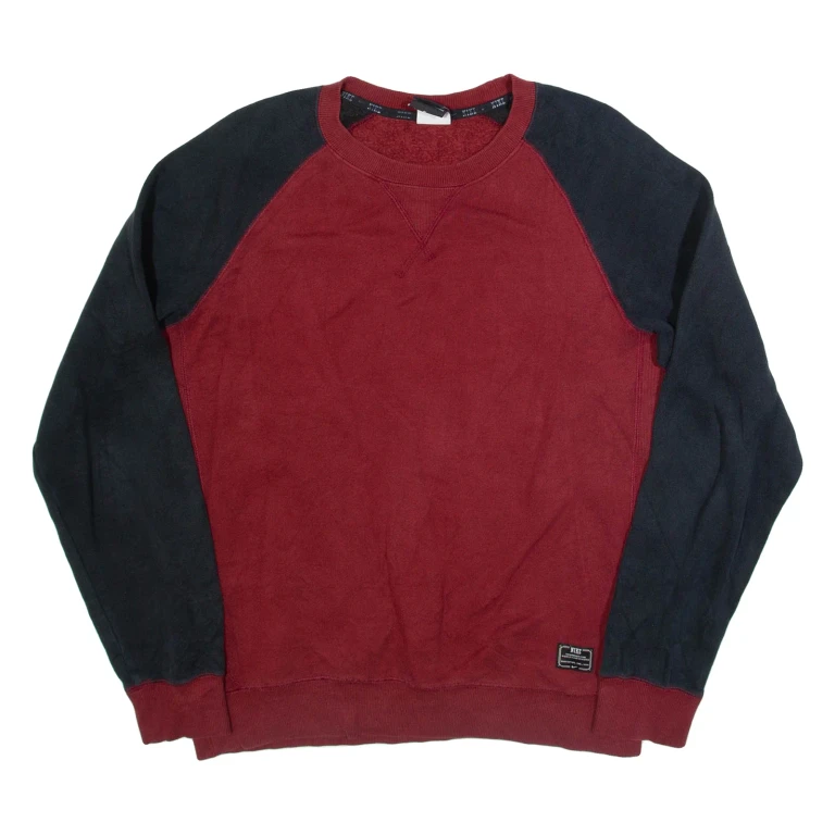 NIKE Mens Sweatshirt Maroon S