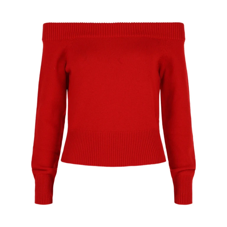 Off-the-Shoulder Wool and Cashmere Blend Sweater