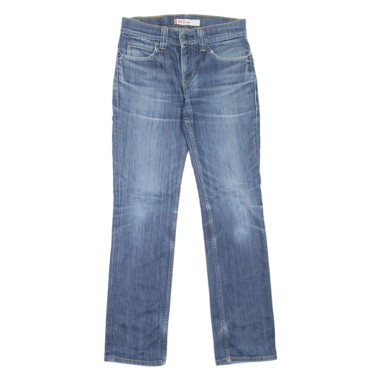 LEVI'S 511 Jeans Mens Blue Slim Straight Stone Wash W30 L32