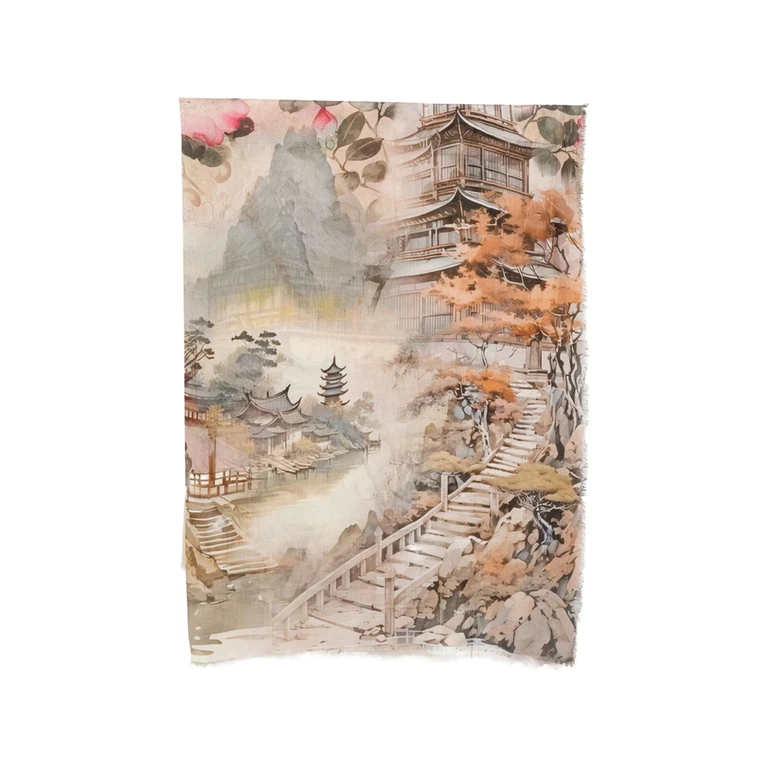 D'aniello Floral Print Scarf