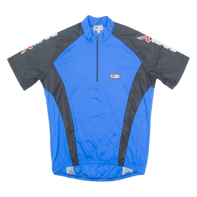 XWAVE Cycling Mens Jersey Blue 1/4 Zip M