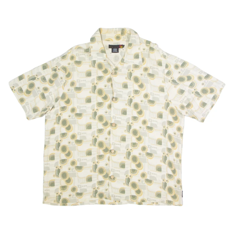 TWENTY SIX RED Mens Shirt Beige Geometric L