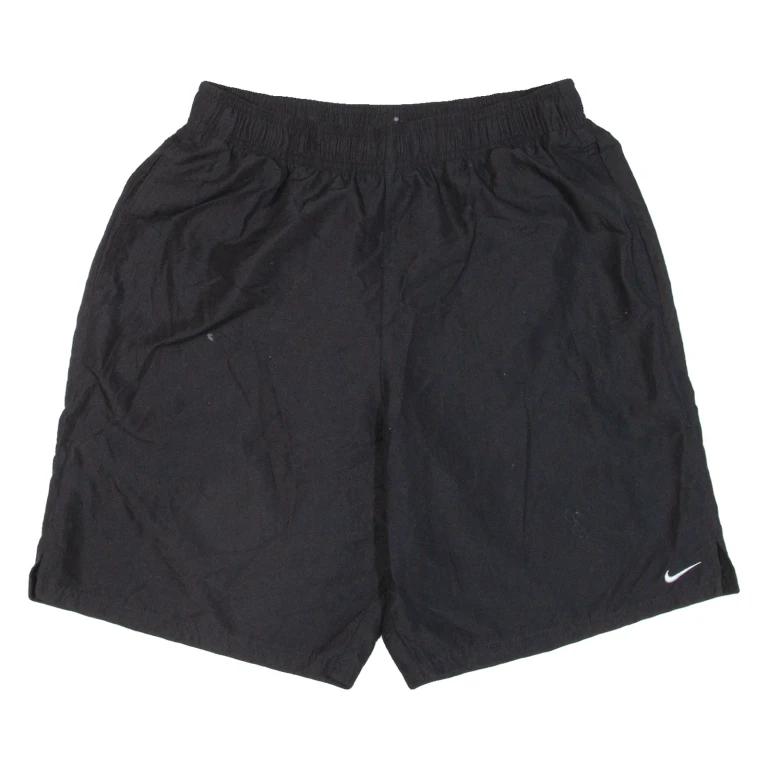 NIKE Mens Sports Shorts Black Relaxed L W30