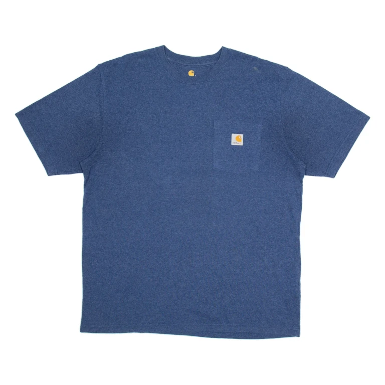 CARHARTT Mens T-Shirt Blue L