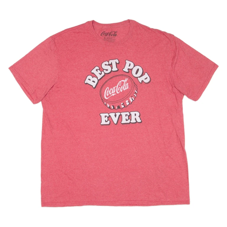 COCA COLA Mens T-Shirt Red XL