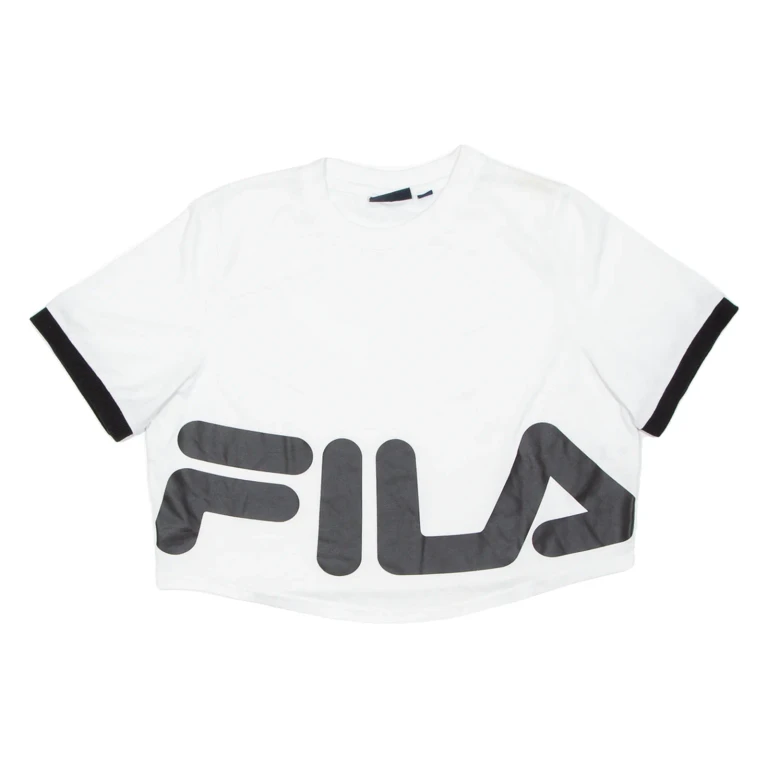 FILA Cropped Womens T-Shirt White M