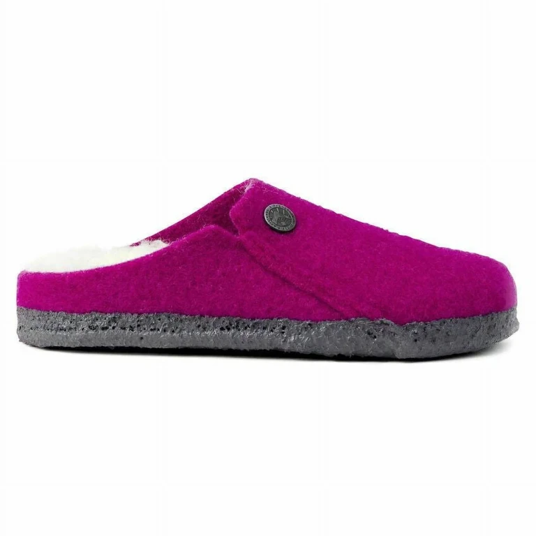 Zermatt Kids Shearling Wool Clog Berry Pink