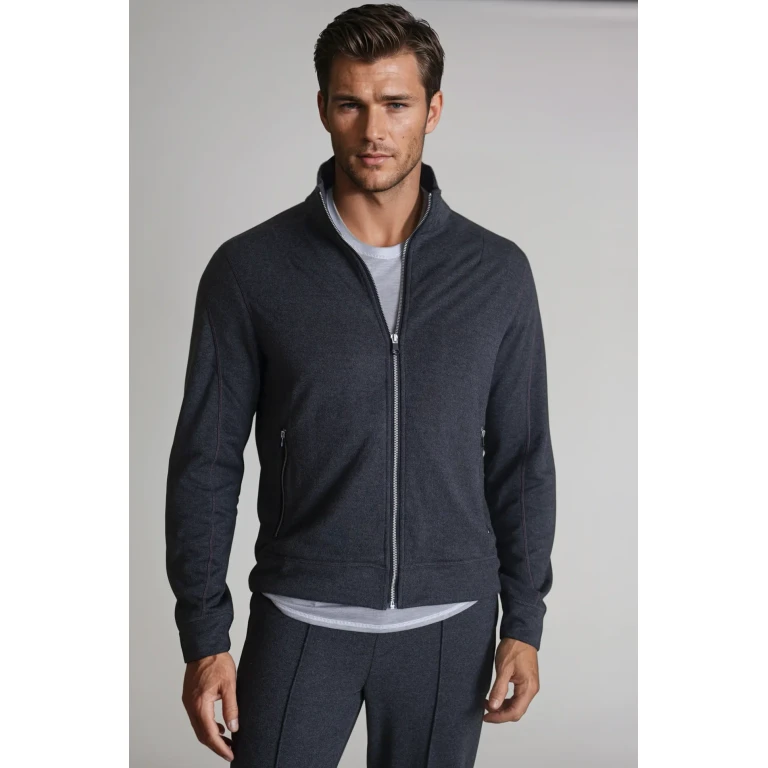 Breckenridge Full-Zip Sweatshirt - Charcoal Grey
