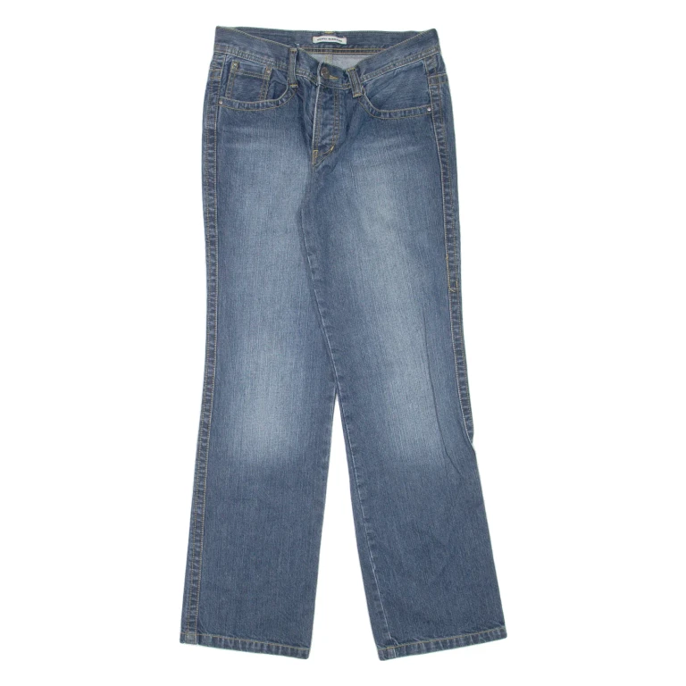 TOM TAILOR Mens Jeans Blue Regular Straight Stone Wash W30 L32