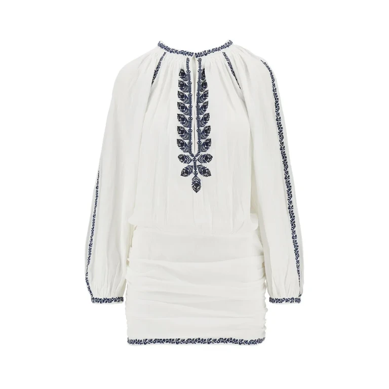 ISABEL MARANT ETOILE 'Ludy' embroidered organic cotton mini dress Woman 36