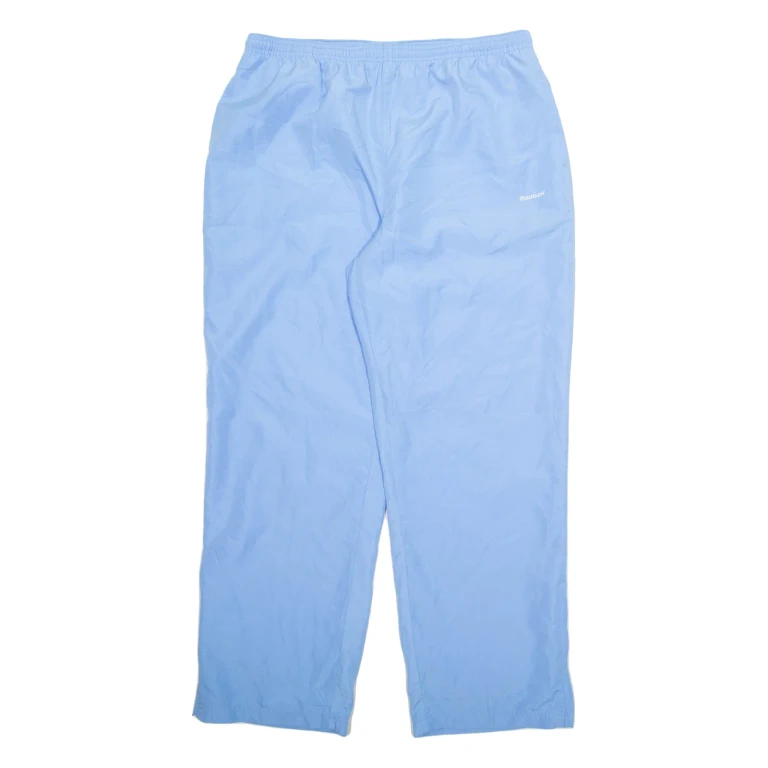 REEBOK Womens Track Pants Blue Straight L W32 L30