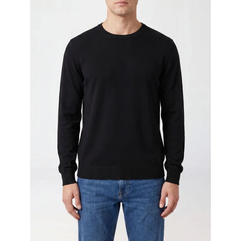 Long-Sleeved Pure Cotton Crewneck Jumper (S6K30340113)