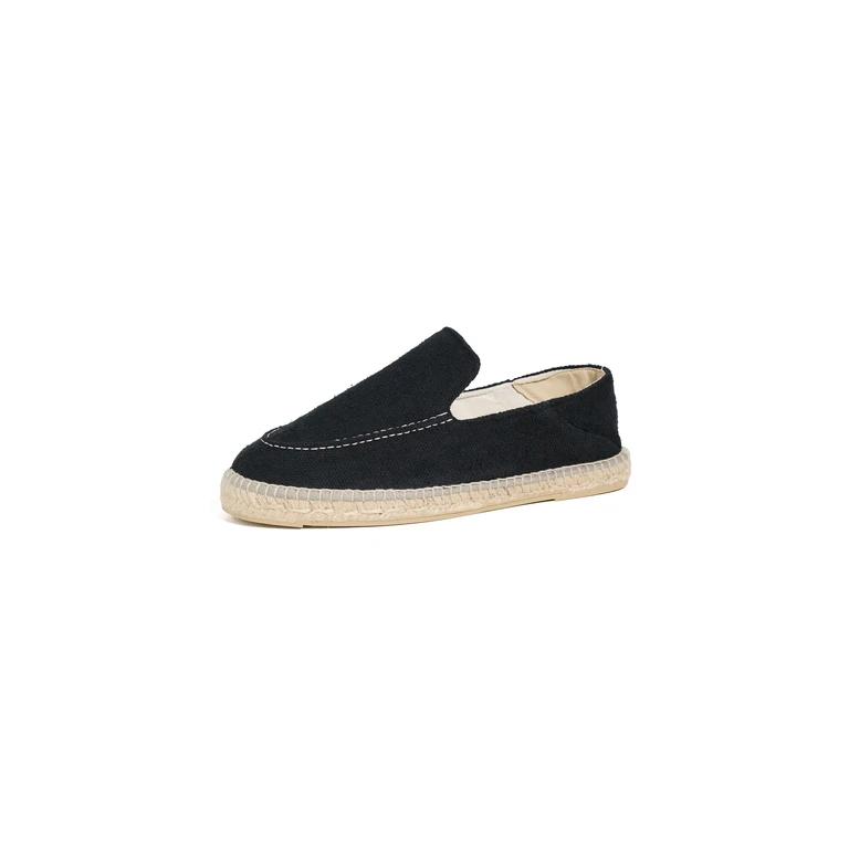 Manebi Canvas Traveler Espadrilles Black 45