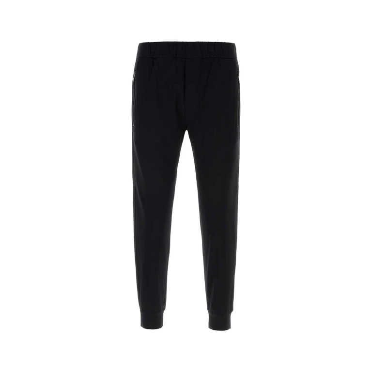 Prada Black Stretch Cotton Pant Nero Exterior: Elastane Pantaloni - Men
