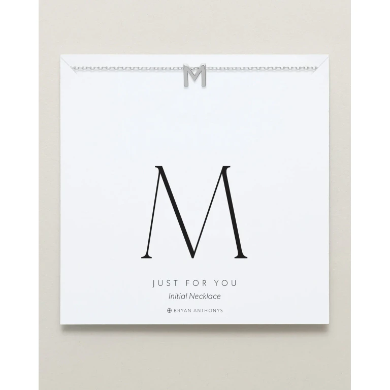 Just For You Initial Necklace - M
