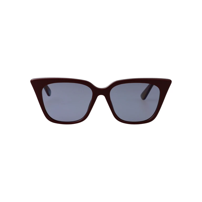 Alexander McQueen Am0556s 004 Red-red-light Blue Acetate Sunglasses - Women